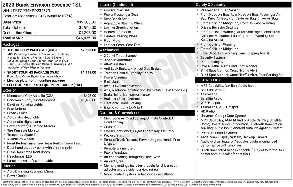 2023 Buick Envision Essence AWD