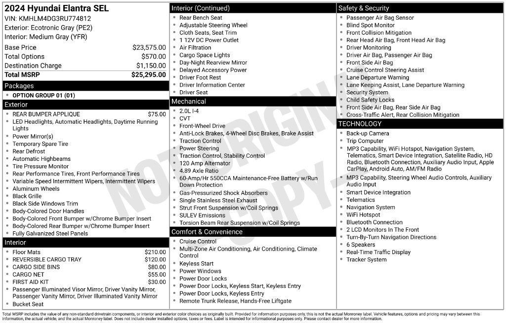 2024 Hyundai Elantra SEL