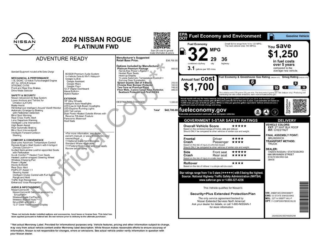2024 Nissan Rogue Platinum