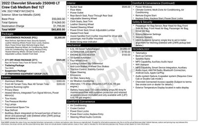 2022 Chevrolet Silverado 2500HD 4WD Crew Cab Standard Bed LT