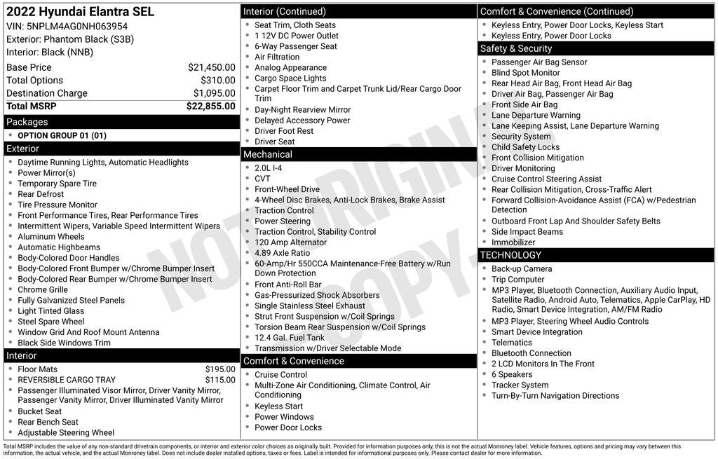 2022 Hyundai Elantra SEL