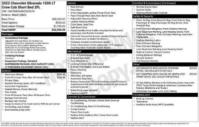 2022 Chevrolet Silverado 1500 LT (2FL)