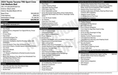 2024 Toyota Tacoma TRD Sport
