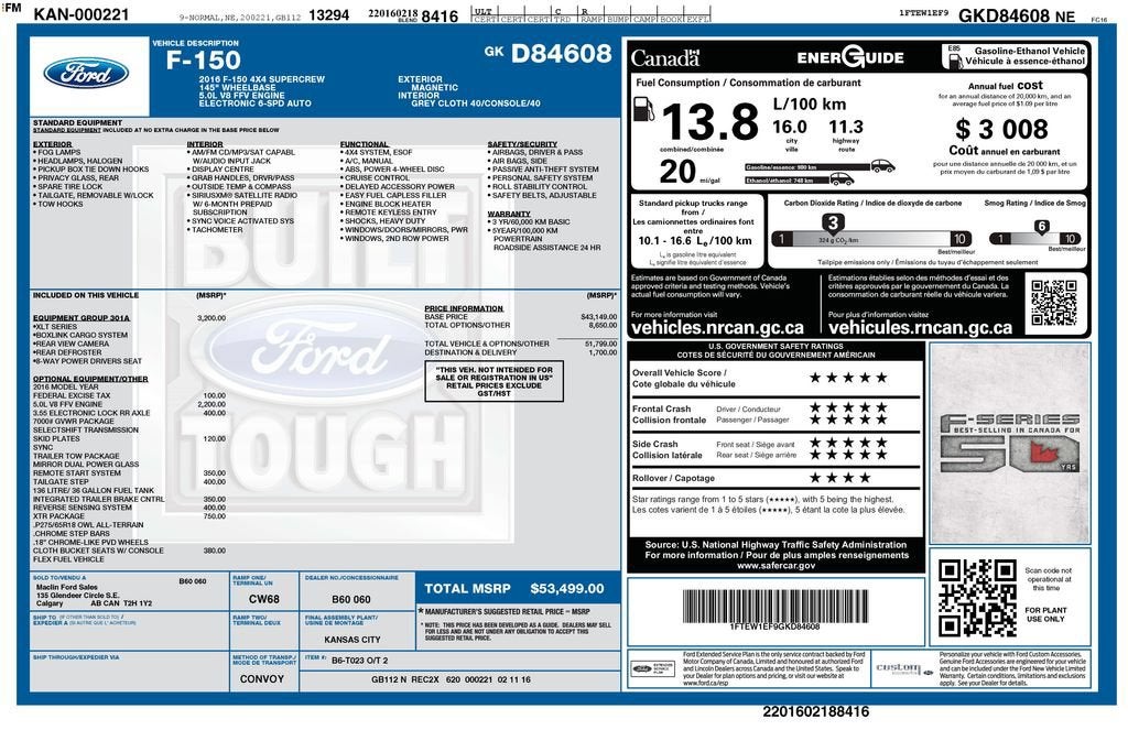 2016 Ford F-150 XLT
