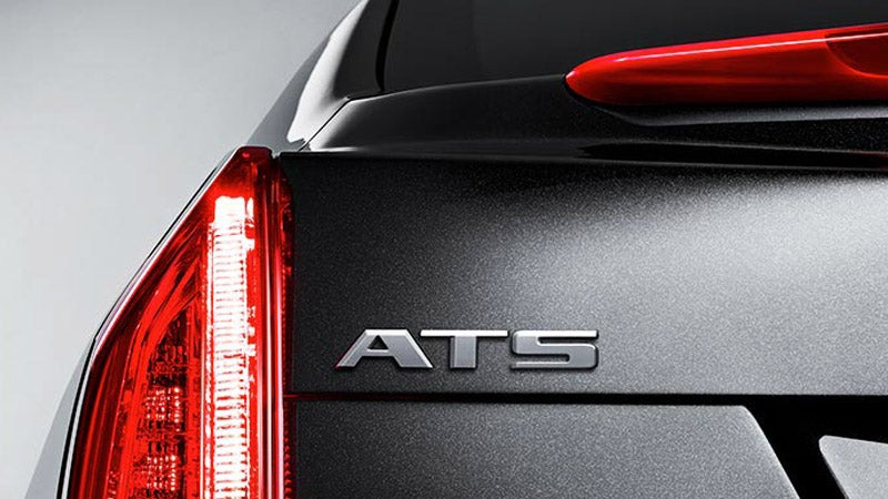 Close up rear view of a 2018 Cadillac ATS vehicle