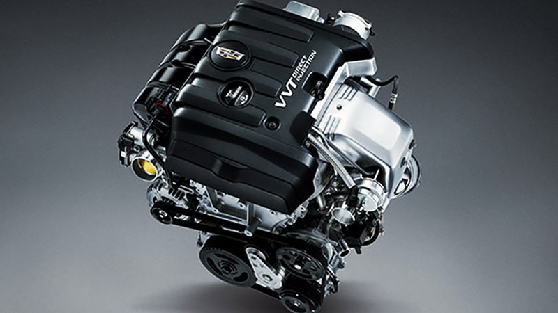 Photo of the engine of a 2018 Cadillac ATS