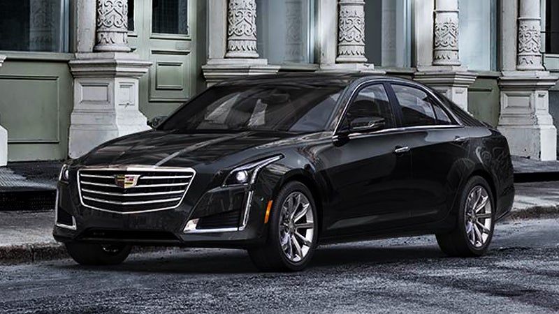 Front side view of a Cadillac CTS