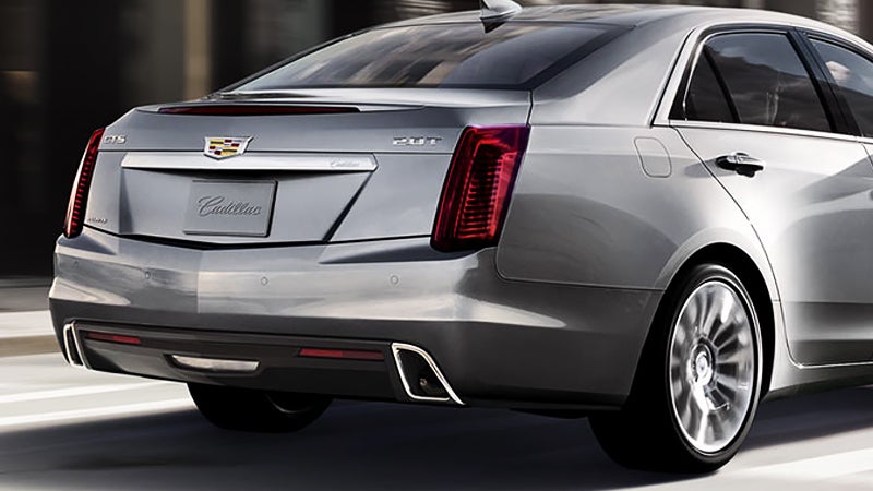 Rear side view of a Cadillac CTS