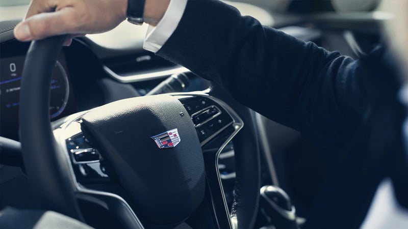 Interior view of a Cadillac XTS vehicle